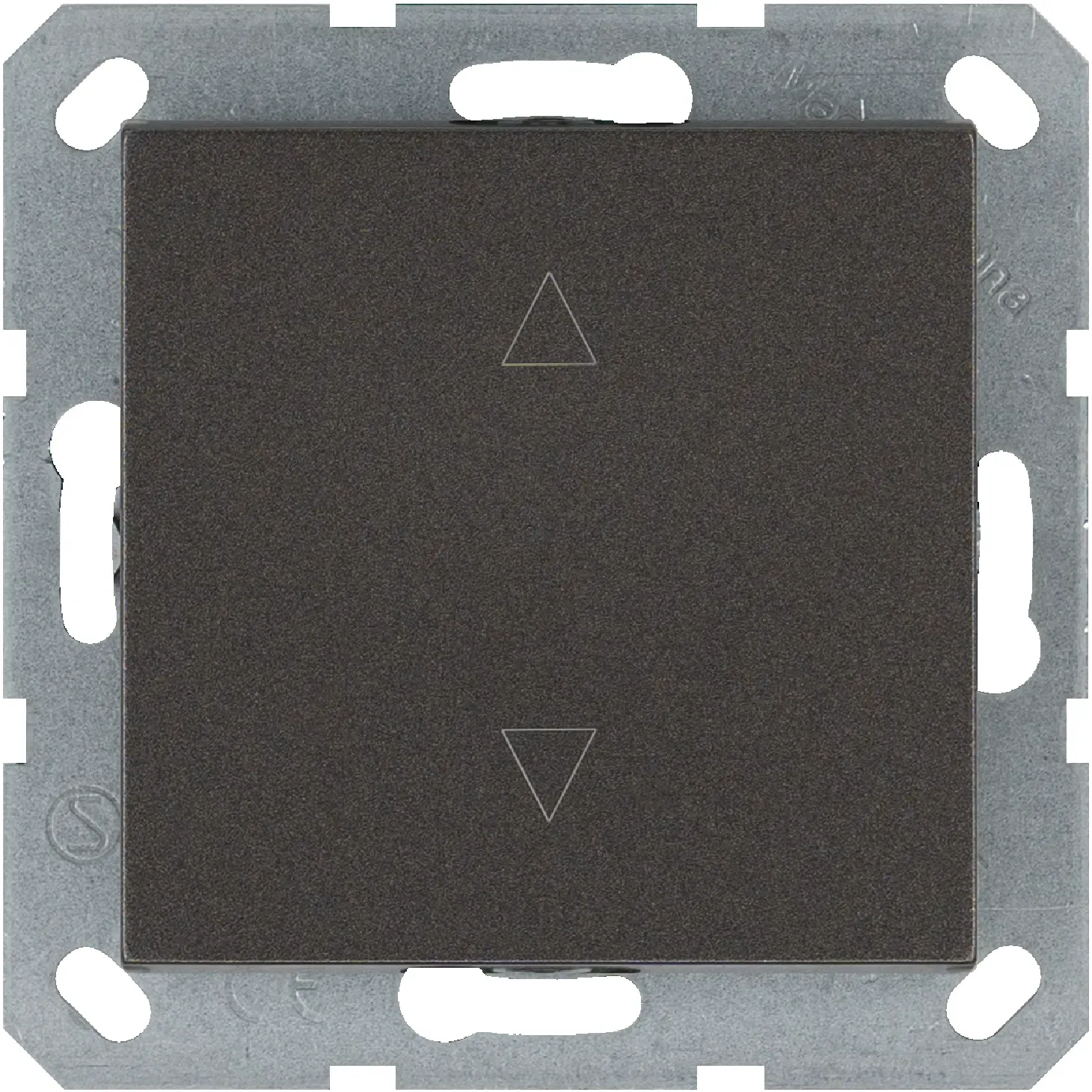 Выключатель одноклавишный для штор 10A 250V~ с накладкой, цвет Мокко Jasmart G3018Z