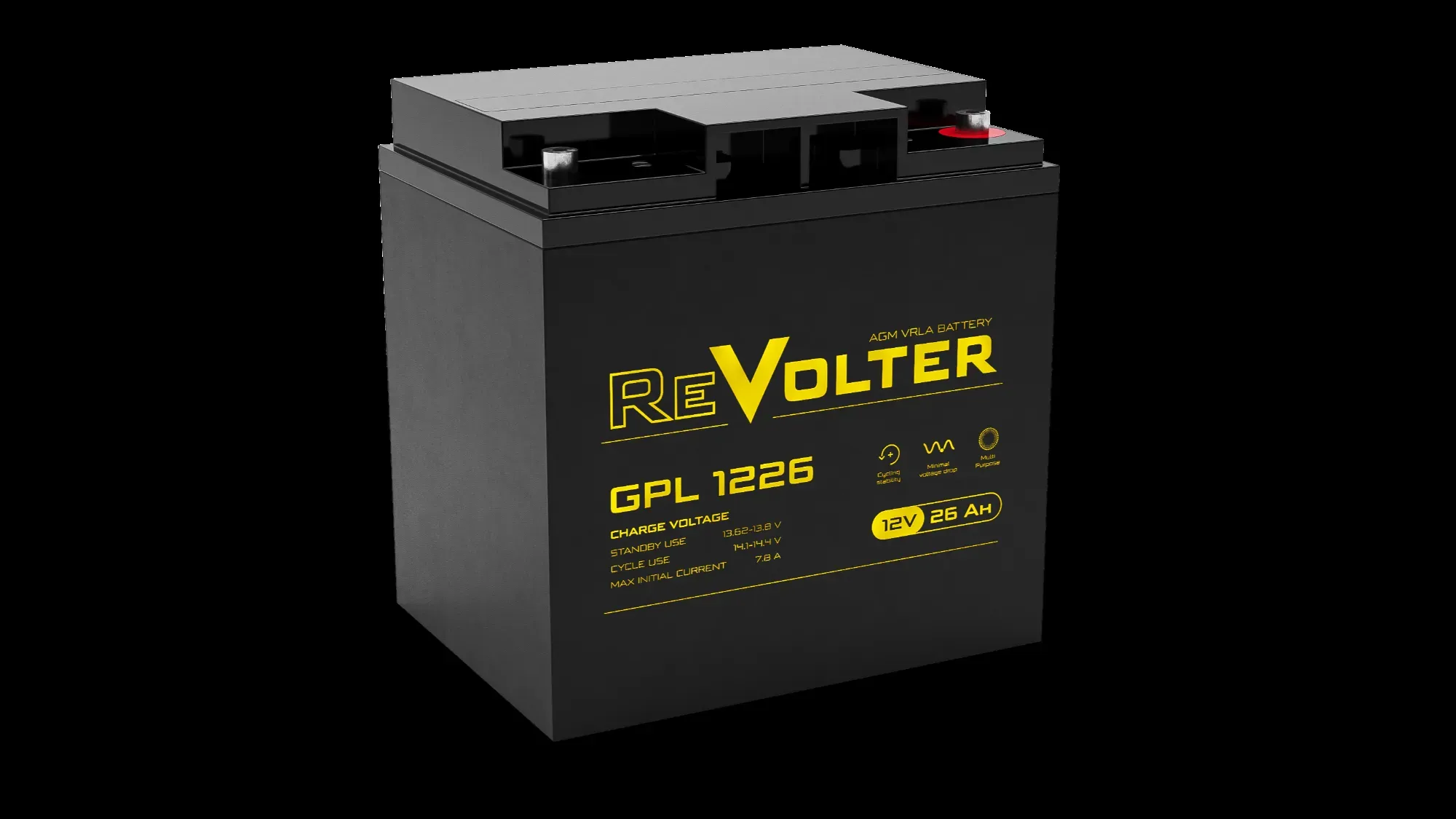 Аккумуляторная батарея Revolter GPL 12В 26Ач Revolter GPL 1226
