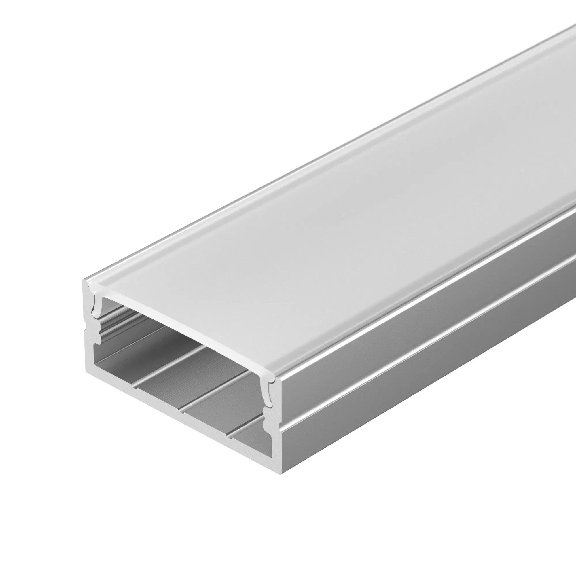 Профиль с экраном ARH-WIDE-H10-2000 ANOD+OPAL (Алюминий) Arlight 036768