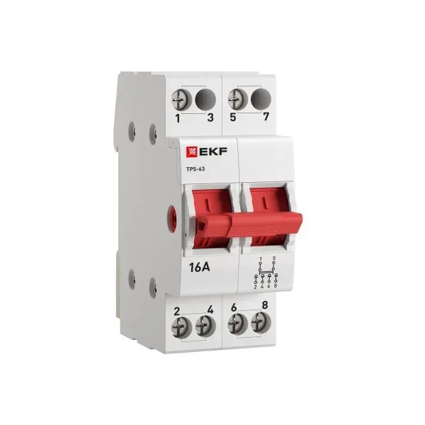 Трехпозиционный переключатель ТПС-63 2P 16А PROxima EKF TPS216