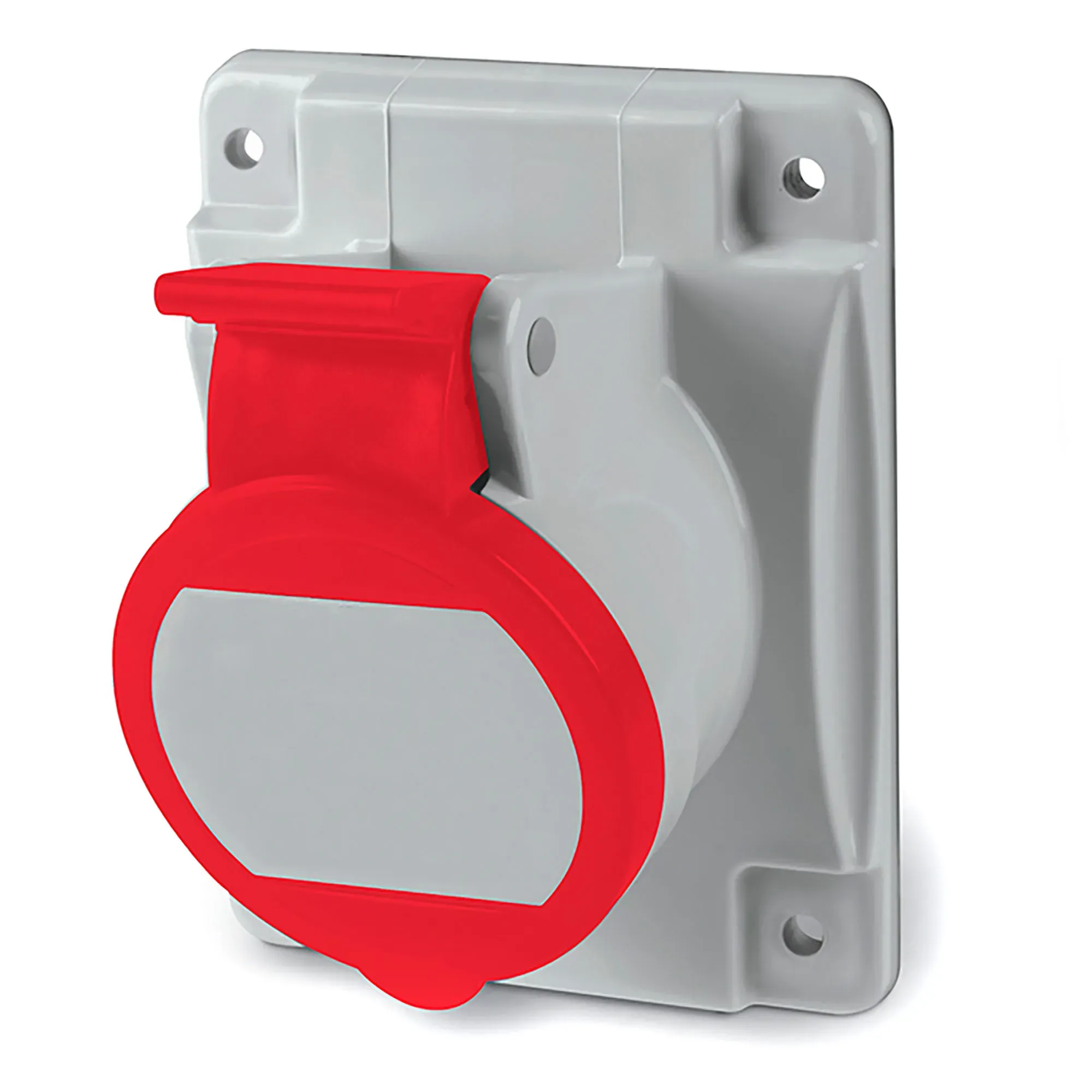 Розетка скрытой установки с наклоном  ip44 16а 3p+e+n 400в. пружинный зажим. ДКС DIS4131667F