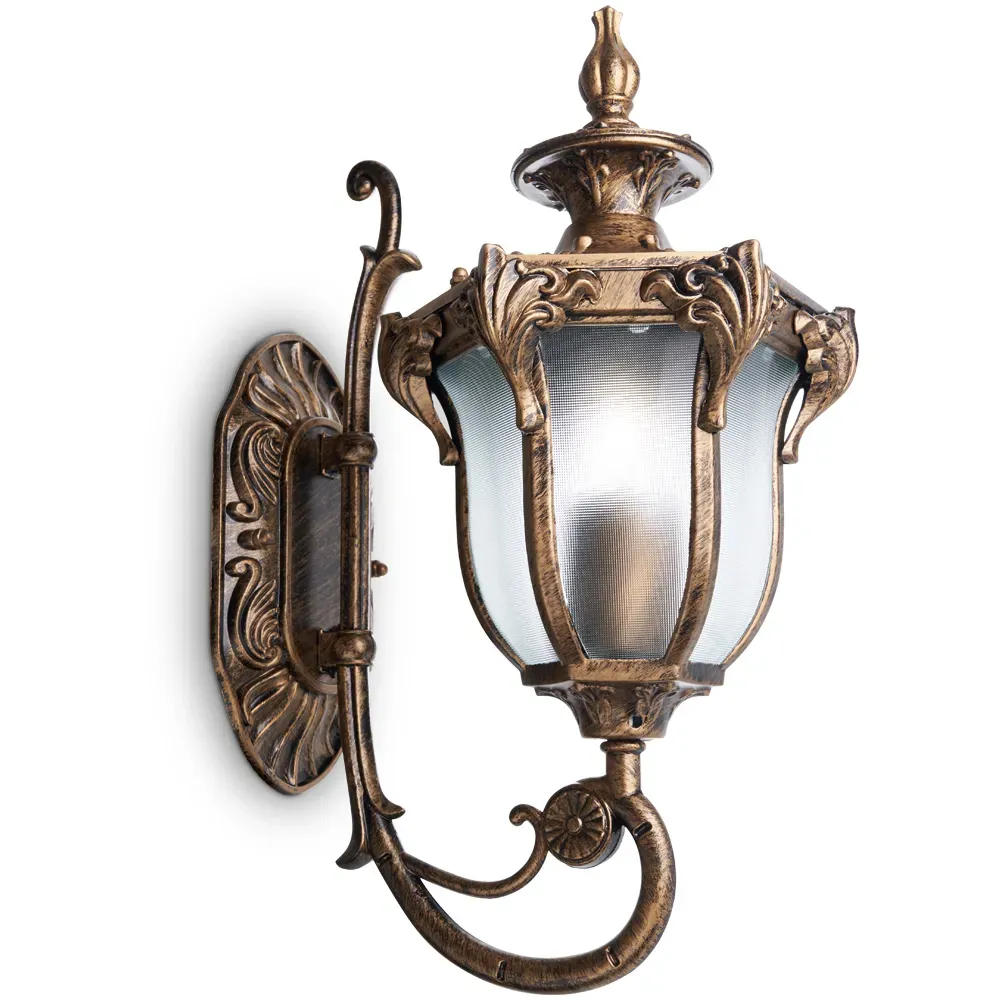 Светильник НБУ-60w вверх Е27 IP44 черное золото FERON 11421