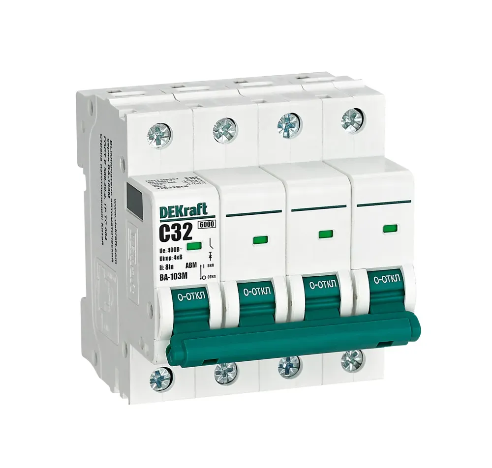 ВА 4P 32А х-ка C 6кА ВА-103M SE (Dekraft) 12532DEK