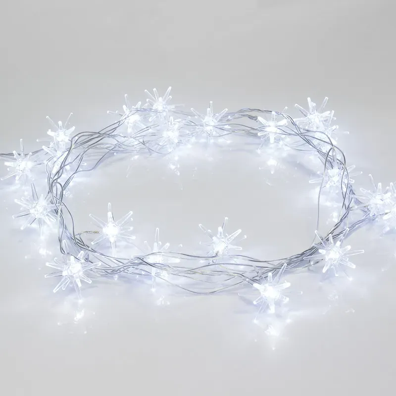 Гирлянда светодиодная Снежинки 20 LED белые 2,8 м Neon-Night 303-036