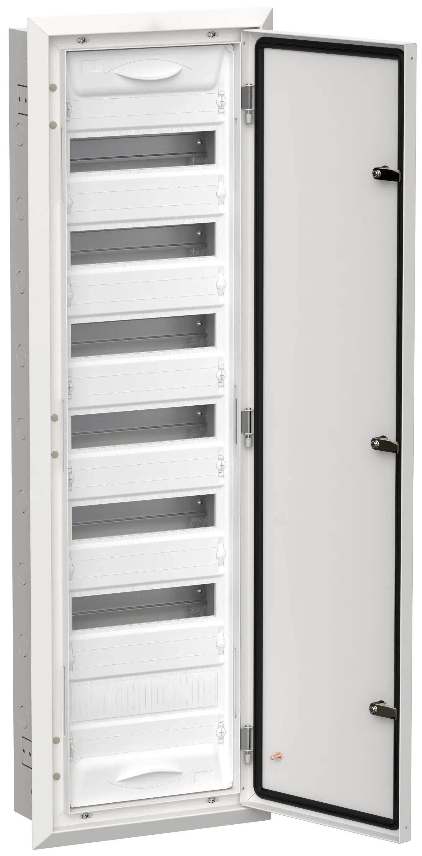 Titan 5 корпус металлический щрв-84 (1х84) 1130х365х130мм ip31 белый (одна дверь) IEK TI5-50-V-084-31