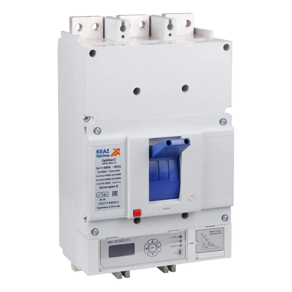 Выключатель автоматический optimat d800h-mr2-у3 КЭАЗ 307836