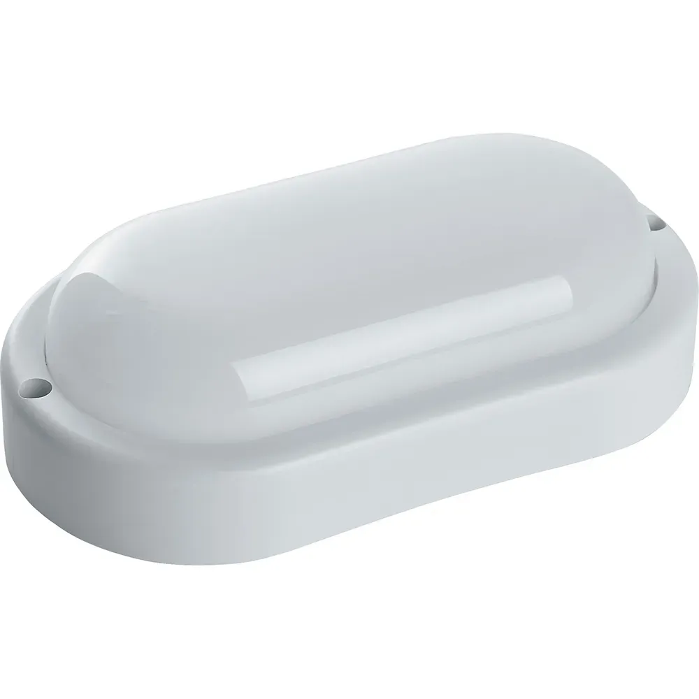 Светильник светодиодный ДБП-8w 6500К 640Лм IP65 овал белый FERON 41317