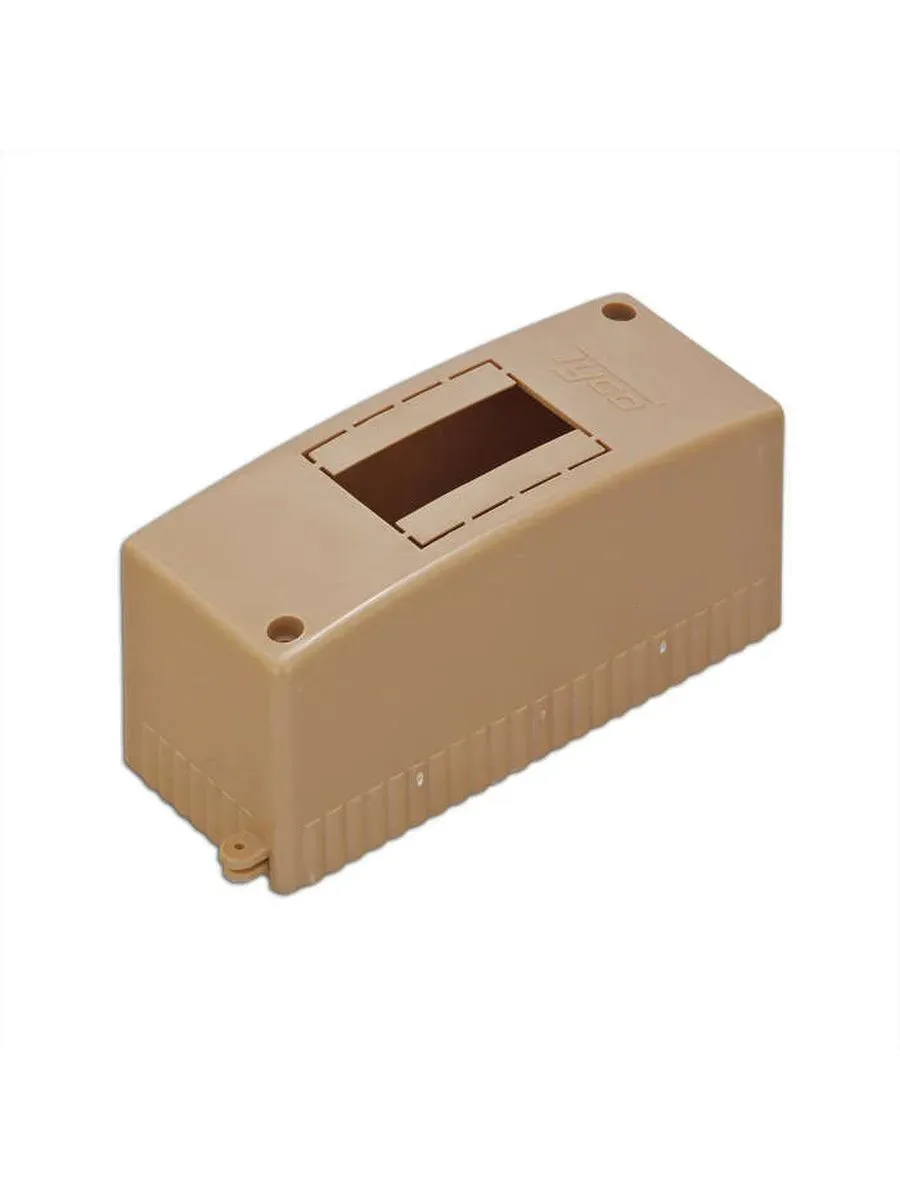 Тусо щит открытой проводки на 2 модуля 130х50х65мм коричневый RUVINIL 68022К