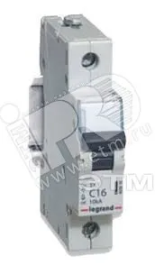 Выключатель автоматический однополюсный 6а c tx3 6ка/10ка LEGRAND/DACCORD 403913