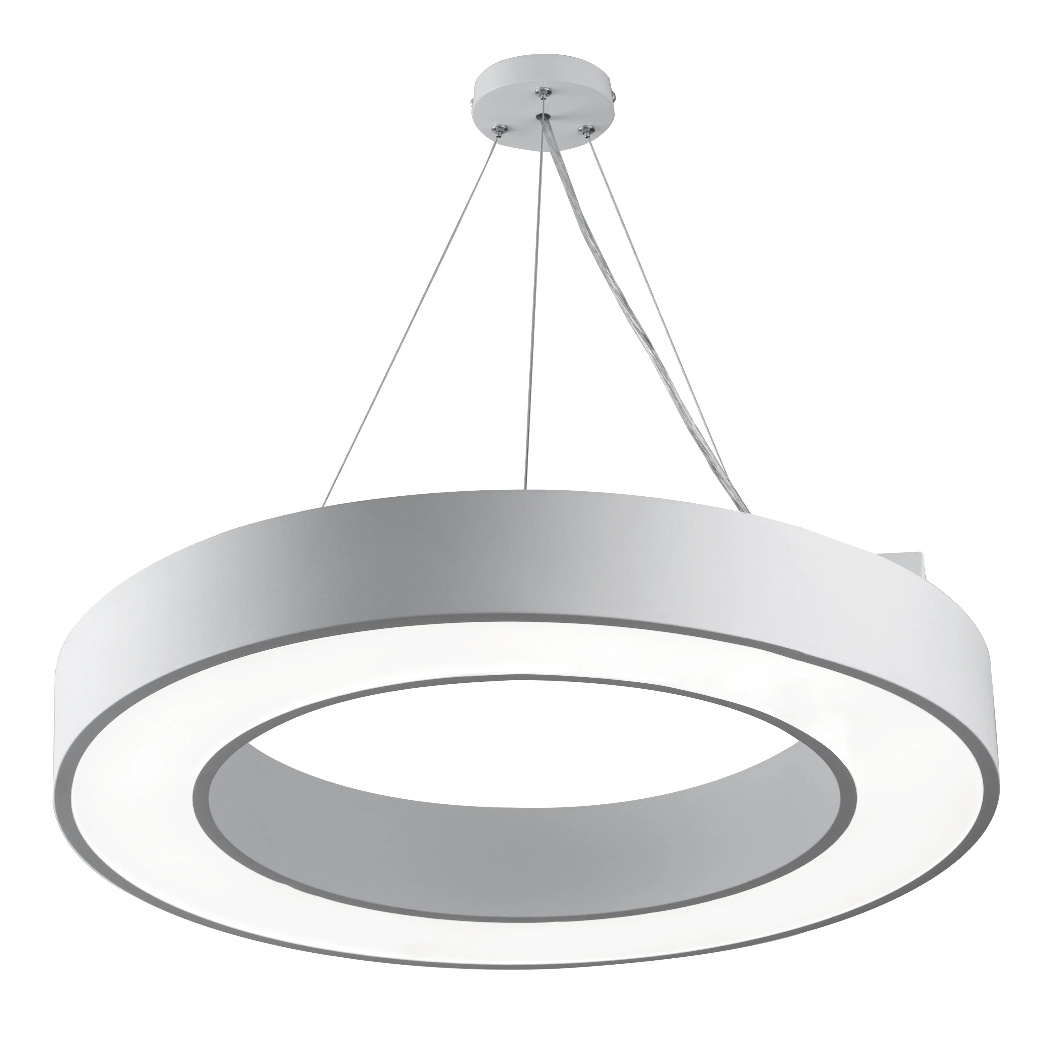 Светильник светодиодный Geometria Ring SPO-134-W-40K-056 56Вт 4000К 4200Лм IP40 800*800*80 белый подвесной ЭРА Б0050564