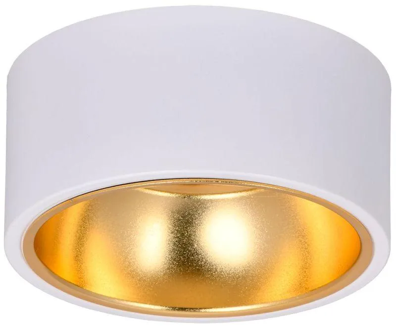 LIGHTING Светильник 4017 накладной потолочный под лампу GX53 белый/золото IEK IEK LT-UPB0-4017-GX53-1-K55