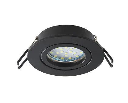 Встраиваемый светильник алюминиевый KL86 BK MR16/GU5.3 черный ЭРА Б0054351