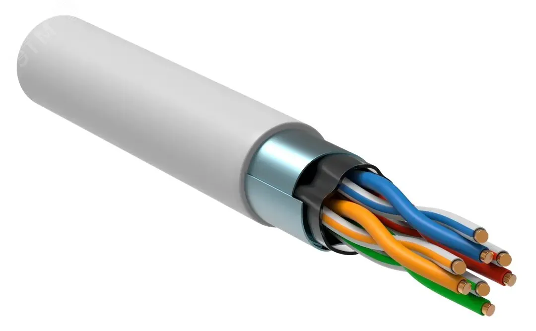 Витая пара F/UTP кат 5E 4х2х0.52 LSLTx белый 305м РФ/С