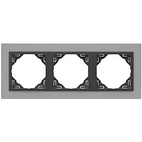 Efapel 90930 TAS 3-х местная рамка, алюминий/серый Efapel 90930 TAS