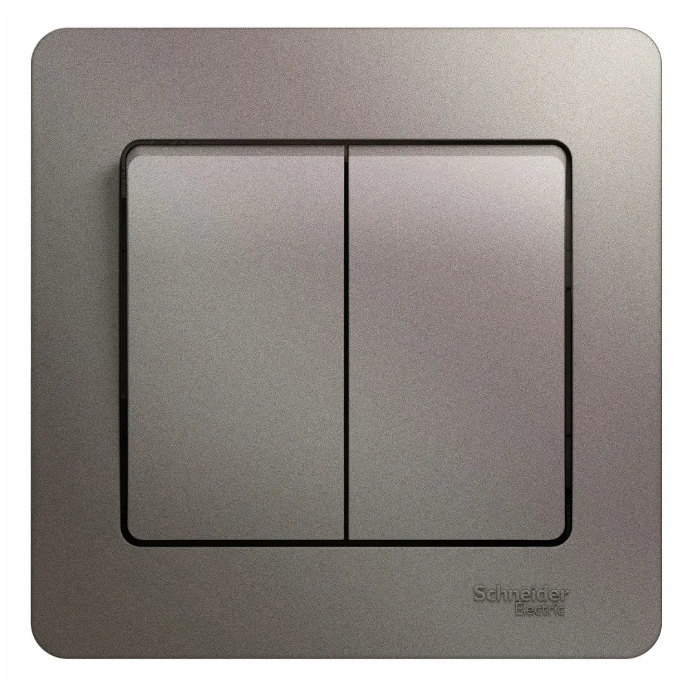 GLOSSA выключатель 2-клавишный в сборе сх.5 платина SE (Потенциал) GSL001252