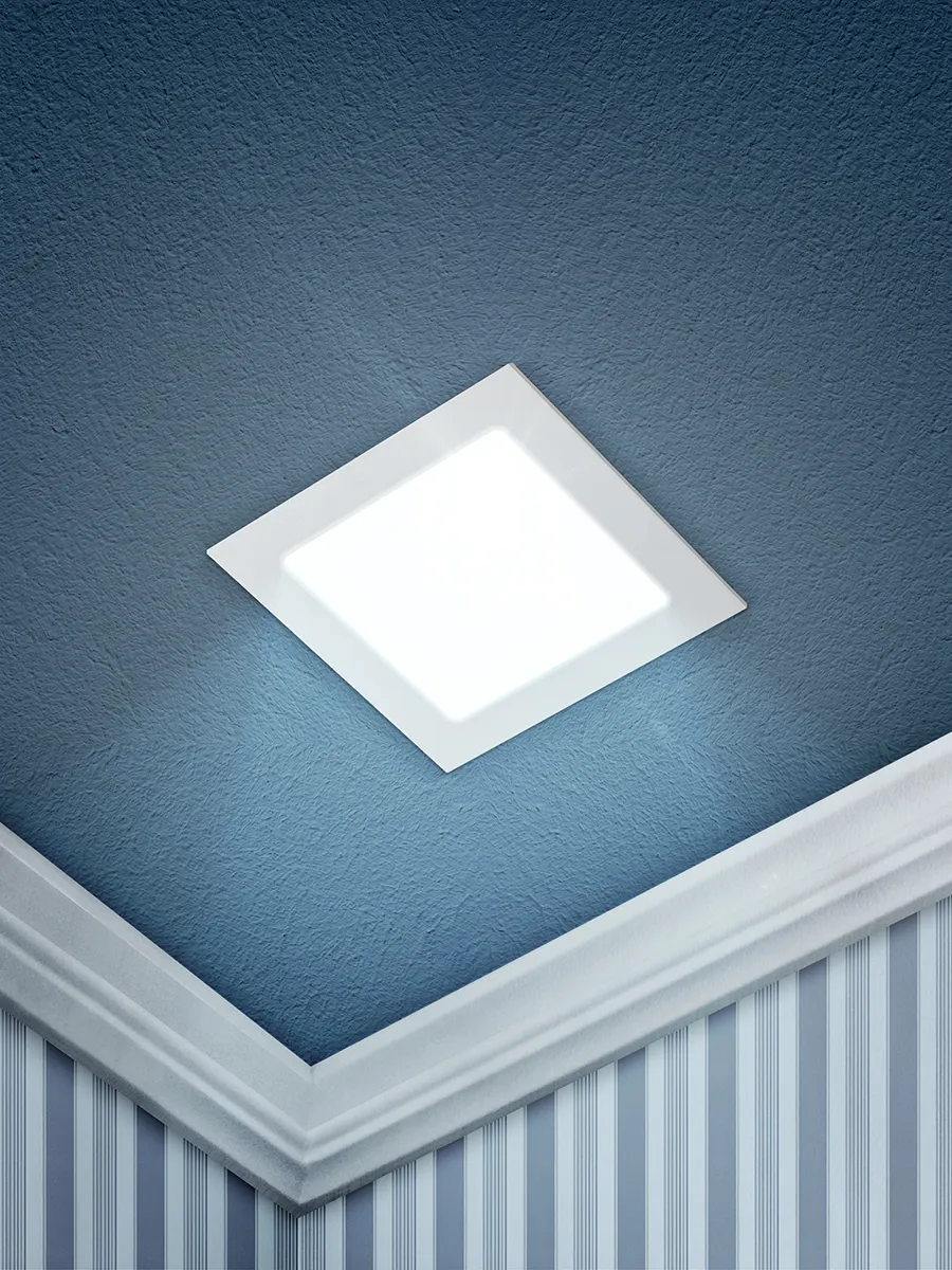 Светильник светодиодный квадратный LED 12W 220V 6500K LED 2-12-6K ЭРА Б0019838