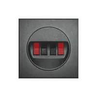 Ecoplast Накладка аудио-розетки (черный бархат) LK60 Экопласт 867408