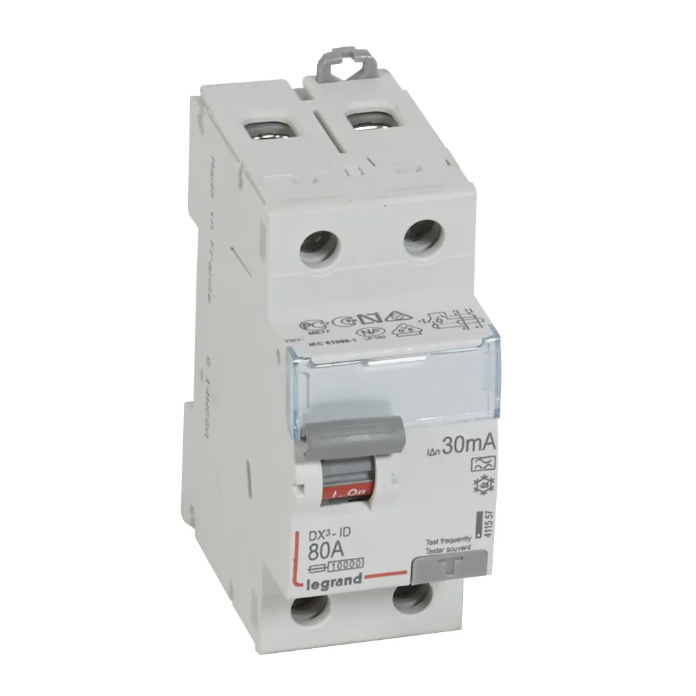 Выключатель дифференциального тока (УЗО) DX3 2П 80А 30мА-А LEGRAND 411557