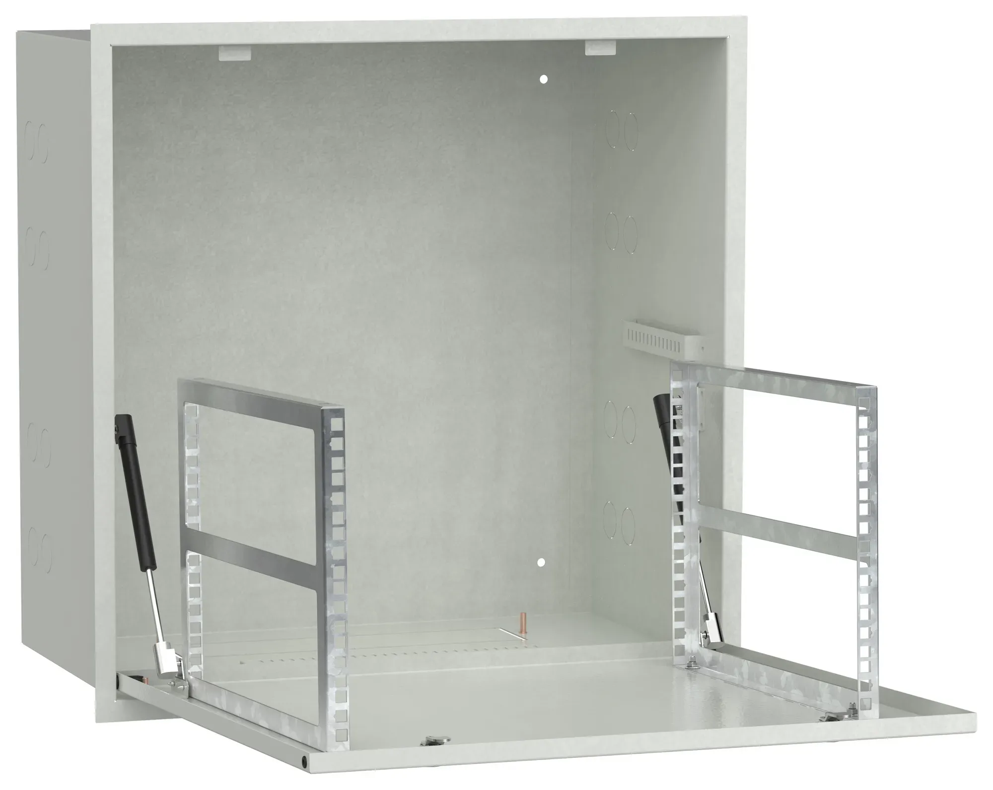 Шкаф linea r встраиваемый потолочный 6u 600х600мм дверь металлическая серый ITK LR35-6U66-MF