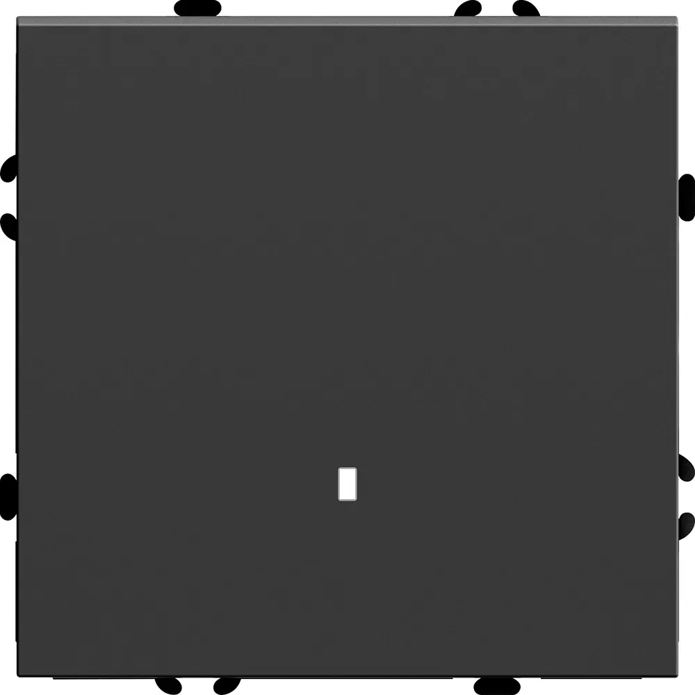 Выключатель 1-клавишный c индикатором (механизм), 250В, 10А, серия Эмили, черный уголь, soft touch FERON 49837