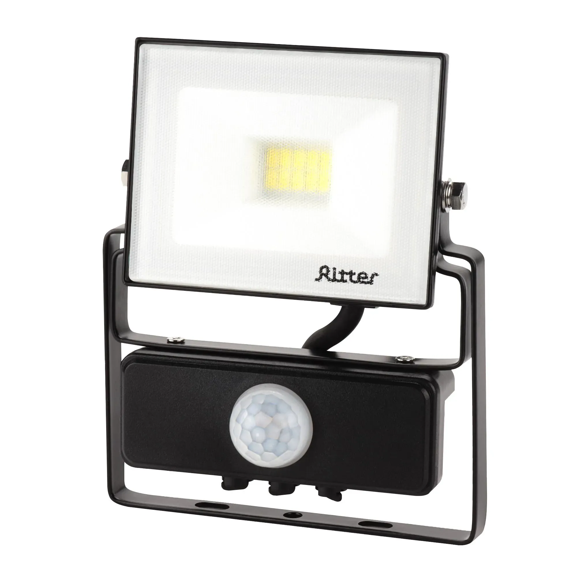 Прожектор светодиодный, серия profi, 230в, 20вт, 6500к, 2000лм, ip65, с датчиком движения, гарантия 5 лет, черный, 53420 8, ritter RITTER 53420 8