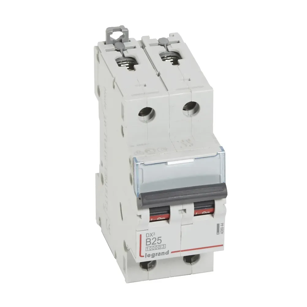 Выключатель автоматический двухполюсный 25а b dx3 10kа/16kа LEGRAND/DACCORD 408944