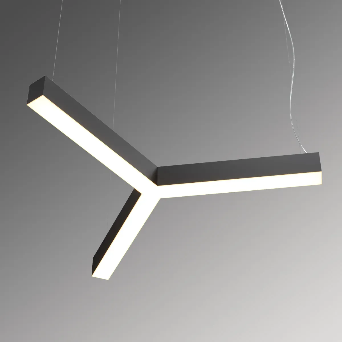 Светильник светодиодный RVE-LBX-TRINITY-800-P (Трехлучевой крест 800х693х100мм 31Вт Подвесной 4000К Белый) RVElektro RVE00000438