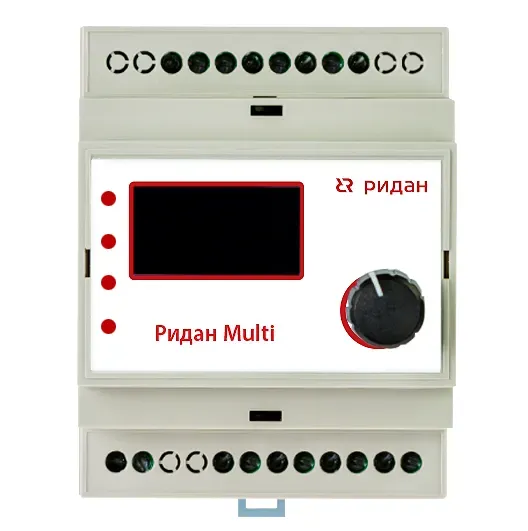 Терморегулятор Ридан Multi на шину DIN с датчиком температуры на проводе ДЕВИ 21RT0209R