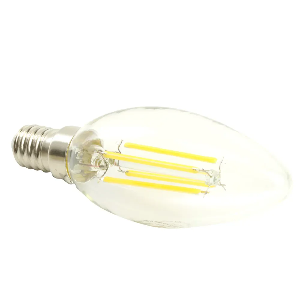 Лампа светодиодная LED 6вт Е14 теплый свеча FILAMENT Feron.PRO