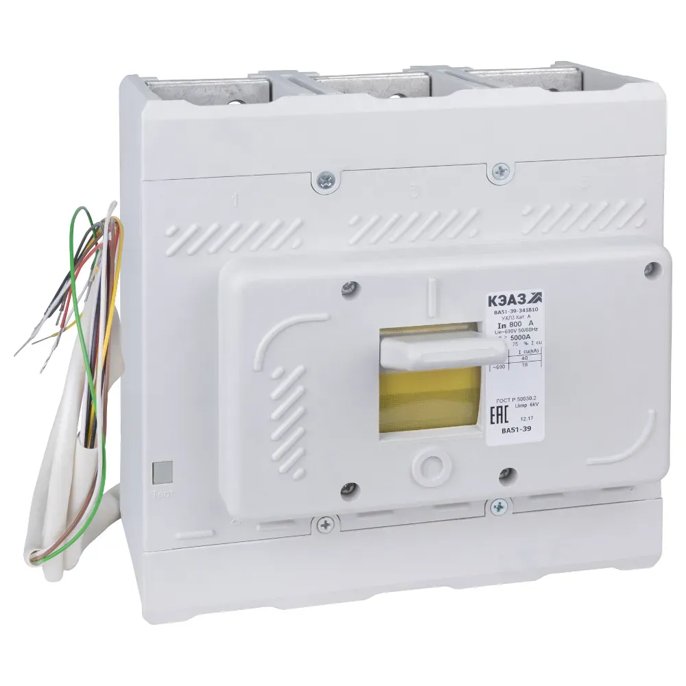 Выключатель автоматический ва51-39-341810-630а-1250-690ac-нр24dc-ухл3- КЭАЗ 220952