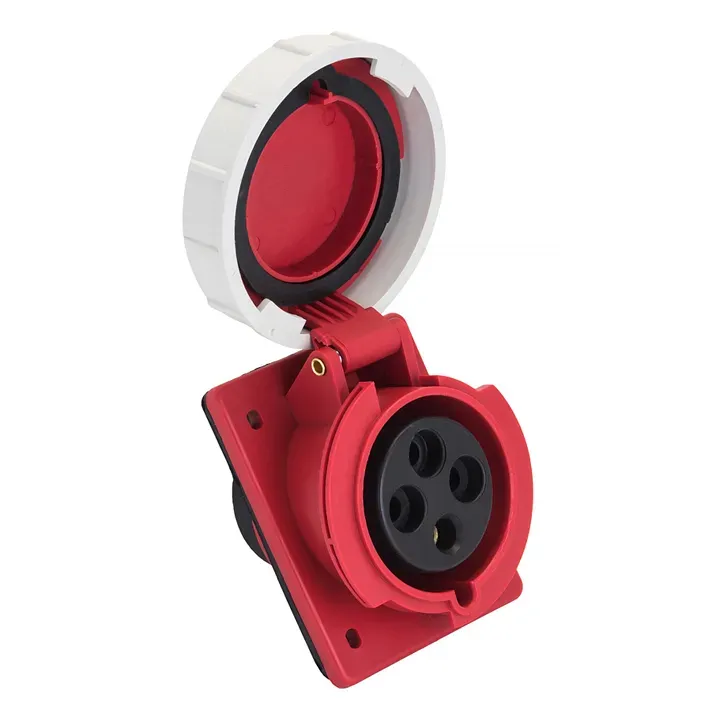 Розетка стационарная внутренняя угловая 4142 3р+ре 16а 380в ip67 proxima EKF PS-4142-16-380