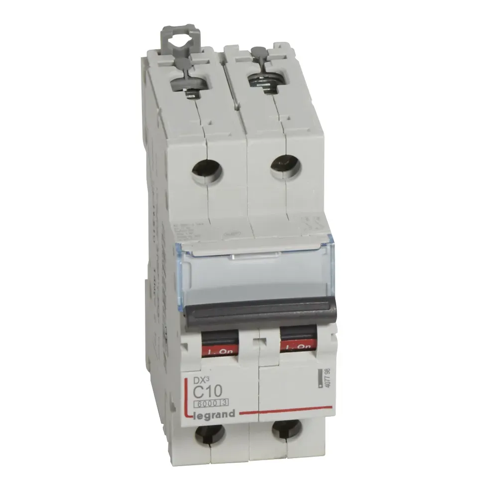 Выключатель автоматический двухполюсный 10а c dx3 6ка/10ка LEGRAND/DACCORD 407798