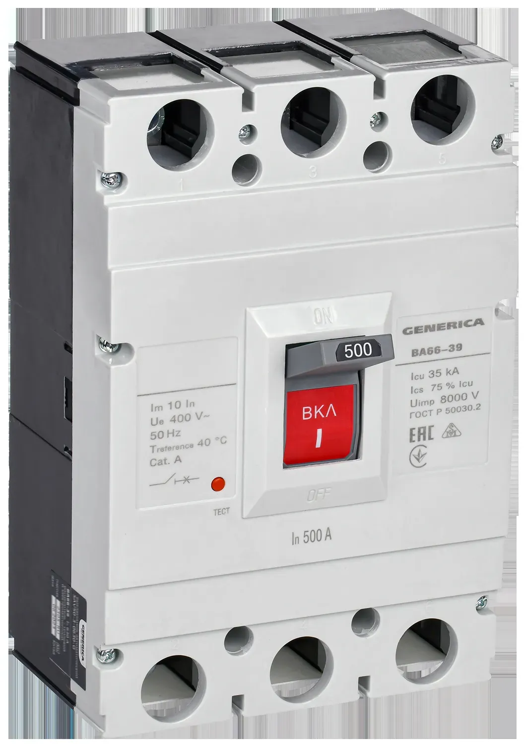 Выключатель автоматический ва66-39 3р 500а 35ка generica IEK SAV50-3-0500-G