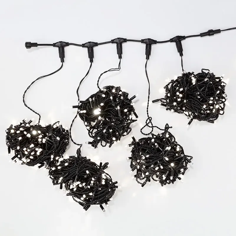 Гирлянда LED ClipLight 24V, 5 нитей по 20 м, диоды белый, Flashing Neon-Night 323-605