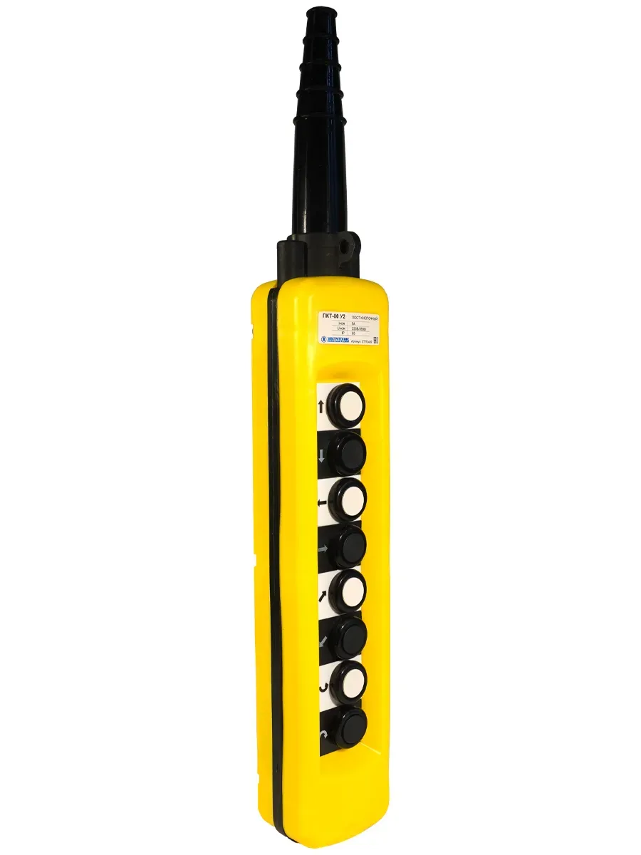 Пост кнопочный ПКТ-80 У2, IP65, вверх, вниз, влево, вправо, вперед, назад, по часовой, против часовой, 8NO Электротехник ET710487