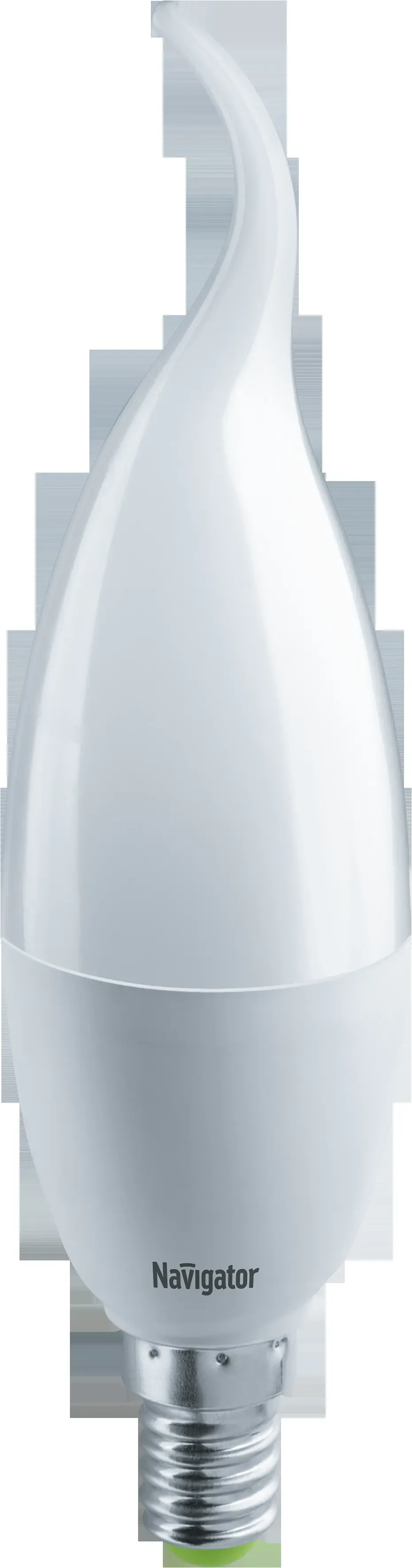 Лампа светодиодная led 8.5вт е14 дневной матовая свеча на ветру NAVIGATOR GROUP 20456