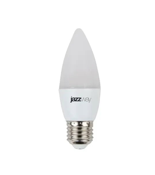 Лампа светодиодная led 7вт e27 530лм 230v/50hz теплый матовая свеча sp JAZZWAY 1027825-2