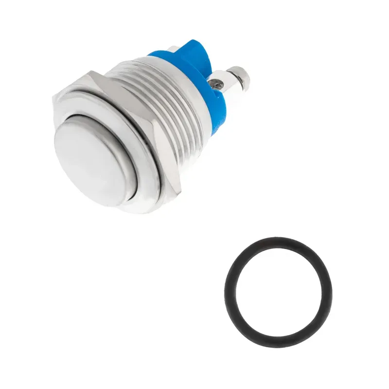 Кнопка антивандальная 16 Б/Фикс (2с винт) (ON)-OFF выпуклая (A16-A3) (в упак. 1шт.) REXANT 06-0348-A