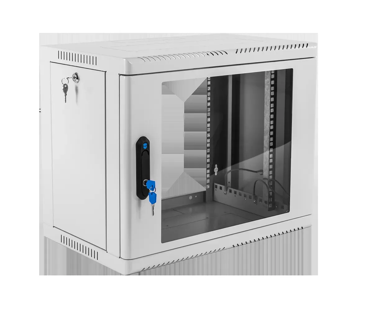 Шкаф телекоммуникационный настенный сварной 12u (600 х 350) съёмные стенки, дверь стекло ЦМО ШРН-12.350