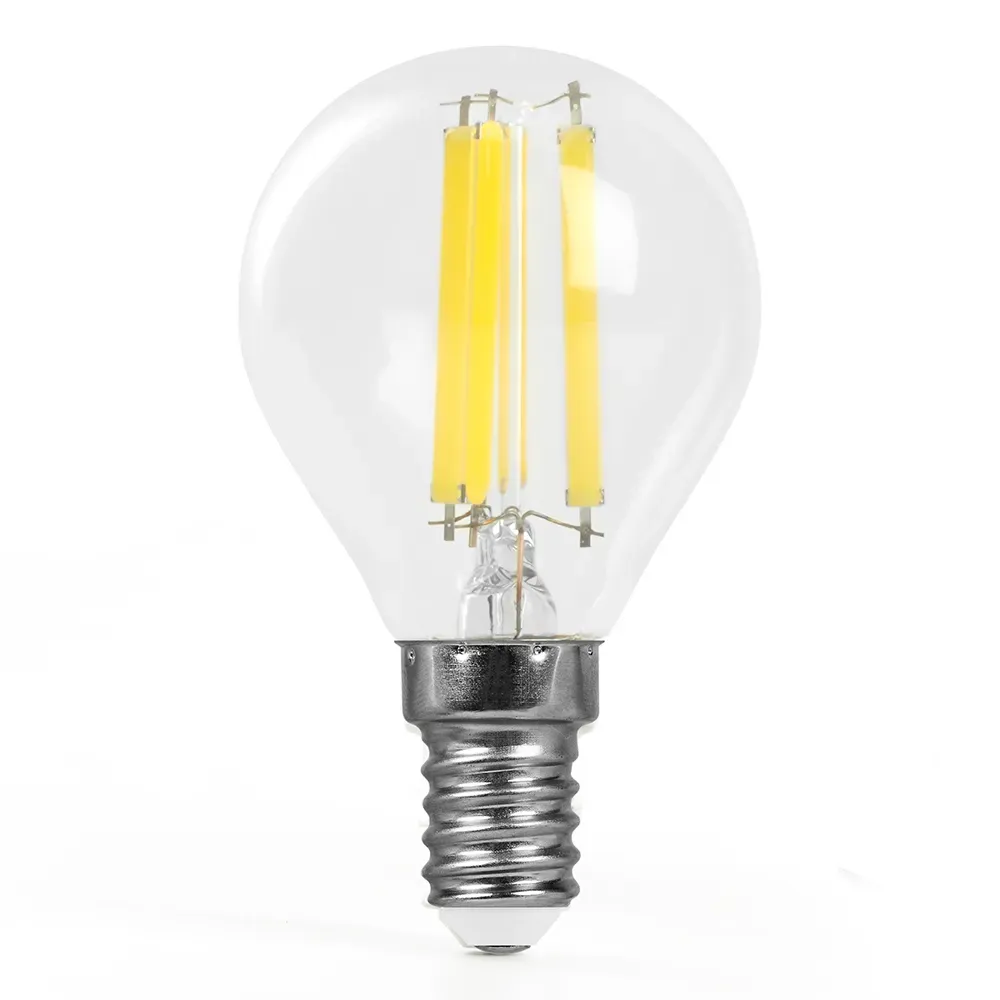 Лампа светодиодная LED 8вт Е14 теплый шар FILAMENT Feron.PRO