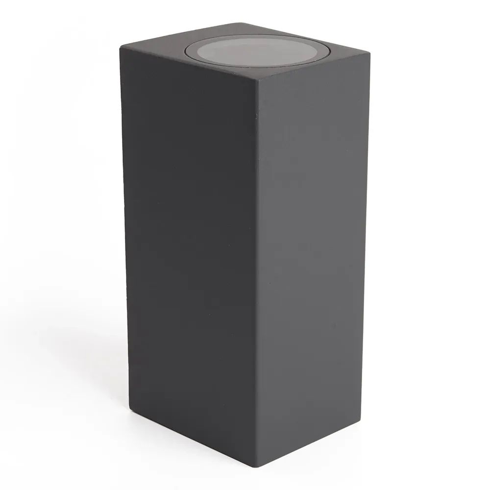 Светильник ДБУ вверх/вниз 2хGU10 без ламп IP65 серый FERON 48327