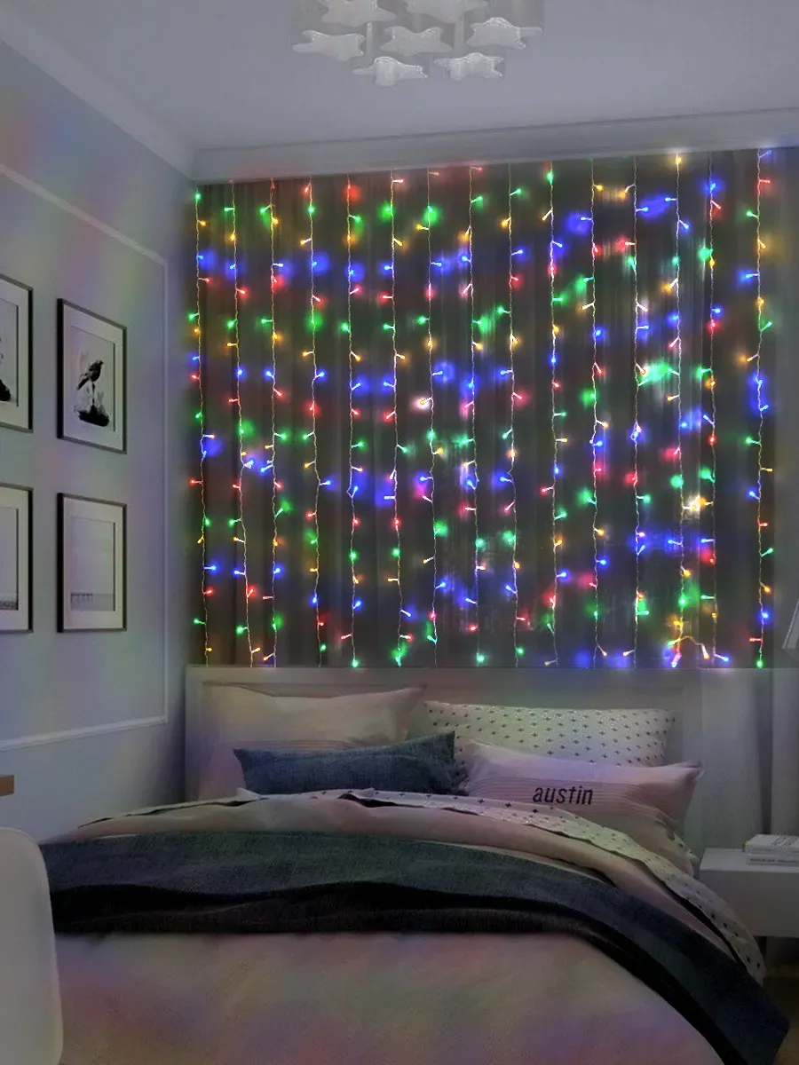 Электрогирлянда Занавес LDCL368C-M 150x150 368L LED. мультицвет JazzWay 4690601035622