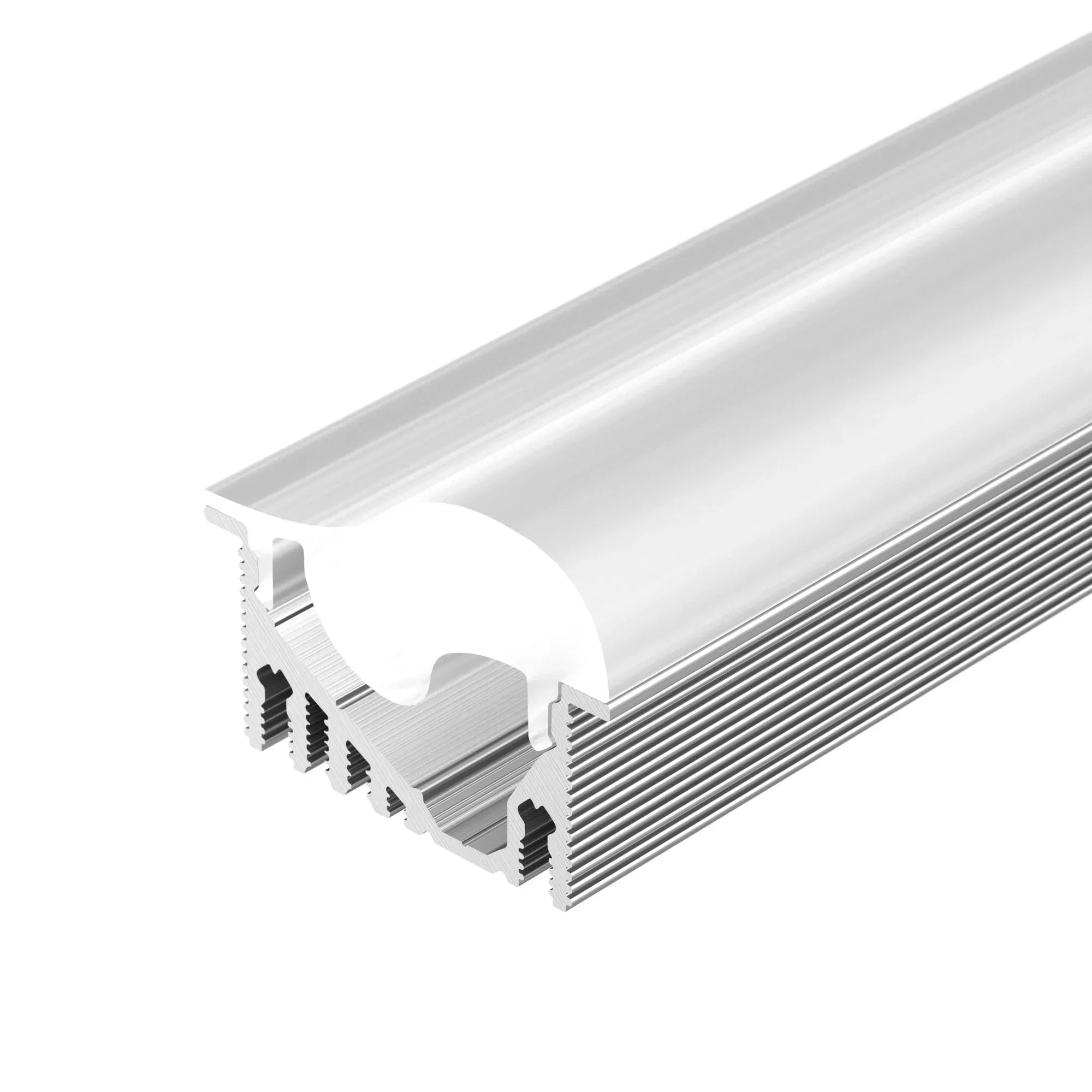 Профиль с экраном ALU-ASYMETRIC-2000 ANOD+FROST LENS (ARL, Алюминий) Arlight 019270