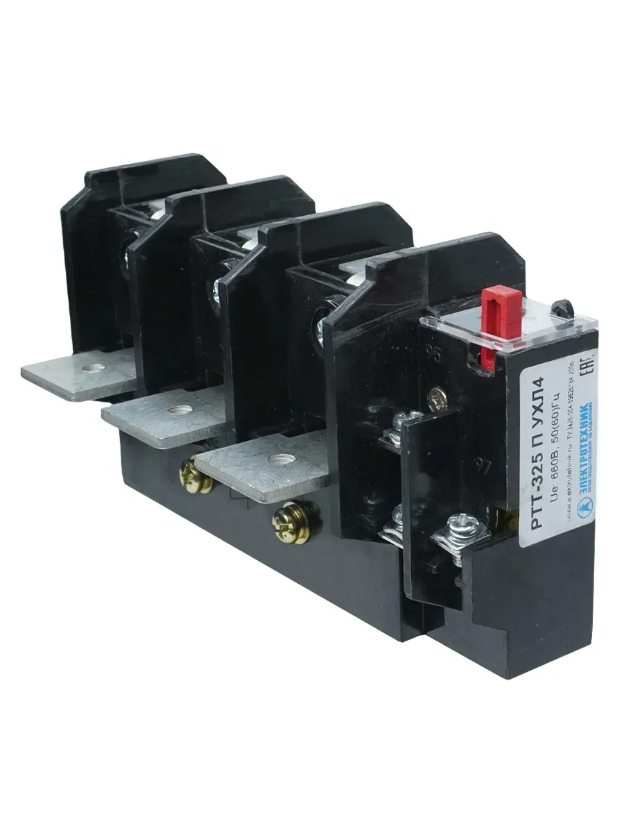 РТТ-325 П УХЛ4, 125А, 106,0 - 143,0А, 660В/50Гц,  1з+1р, ручной возврат, IP00, реле электротепловое токовое  (ЭТ) Электротехник ET515873