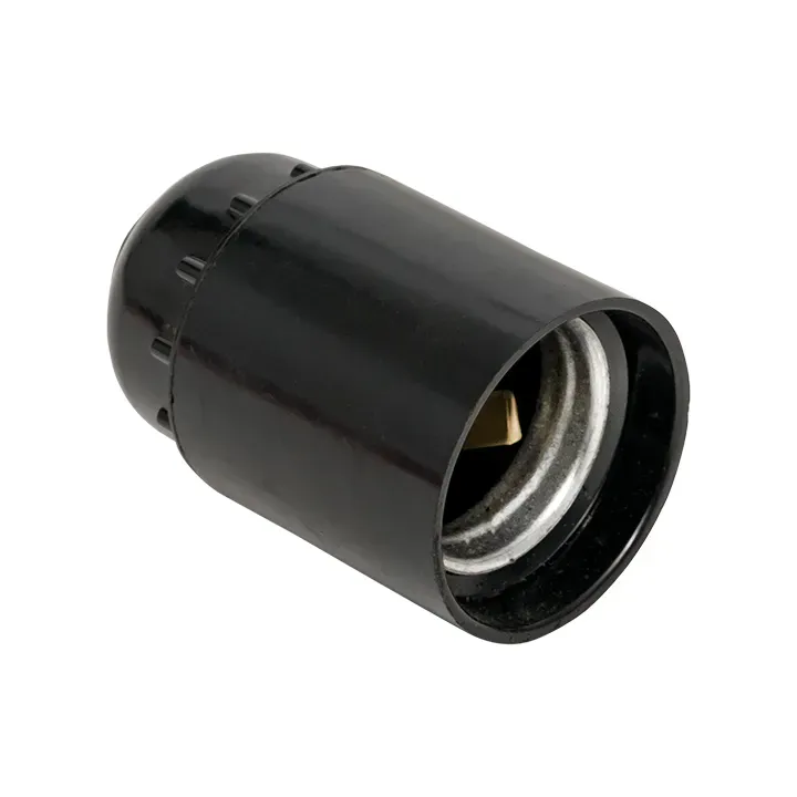 Патрон карболитовый подвесной Е27 черн. индивидуальный пакет EKF LHC-E27-s-p