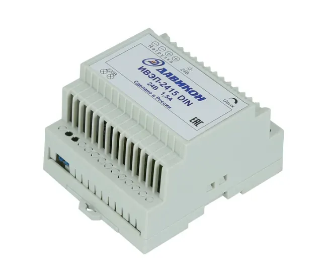 Блок питания импульсный, одноканальный 24В 1,5А Давикон ИВЭП-2415