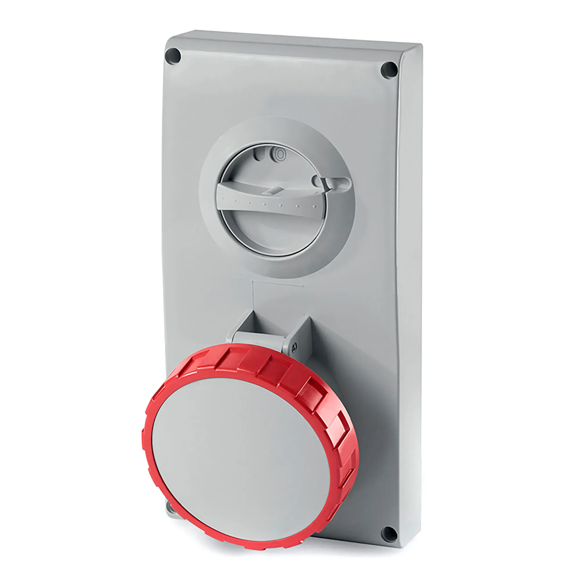 Розетка панельная 63а 3p+n+e 400в верхнее размещение разъема и механическая блокировка ДКС DIS4056387