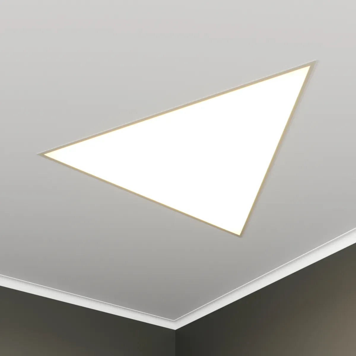 Светильник светодиодный RVE-LBX-TRIO-846-VG (Треугольник 846х739х110мм 38Вт встраиваемый под шпаклевку 4000K Белый) RVElektro RVE00003478