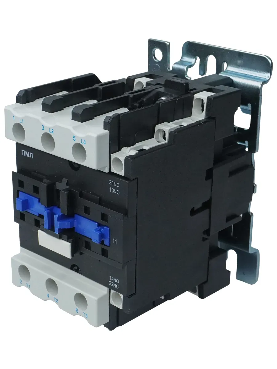 Пускатель электромагнитный ПМЛ-3100 УХЛ4 Б, 42В/50Гц, 1р+1з, 40А, нереверсивный, без реле, IP00 Электротехник ET010045