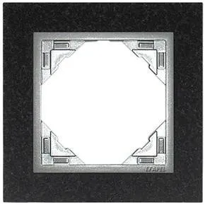 Efapel 90910 TGA Одиночная рамка, натуральный гранит/алюминий Efapel 90910 TGA